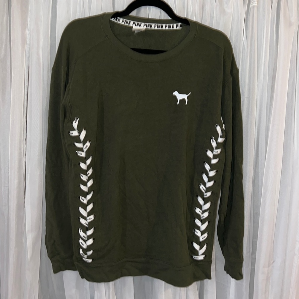 PINK sweater Green
